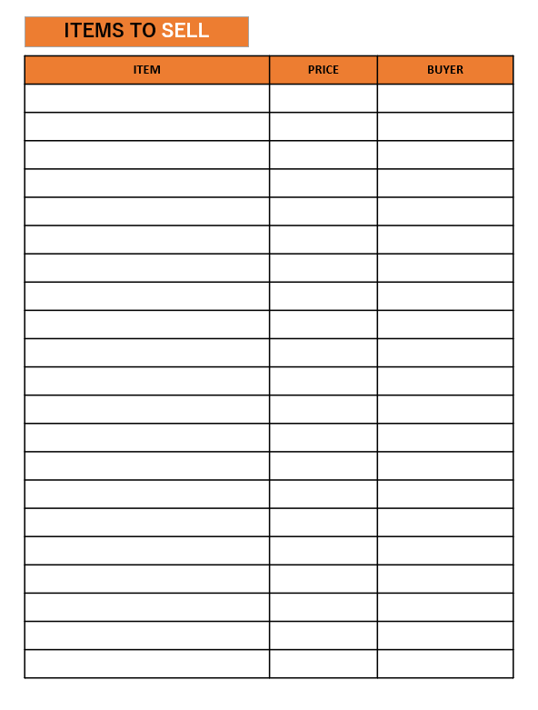 Room by Room Checklist for Moving PDF